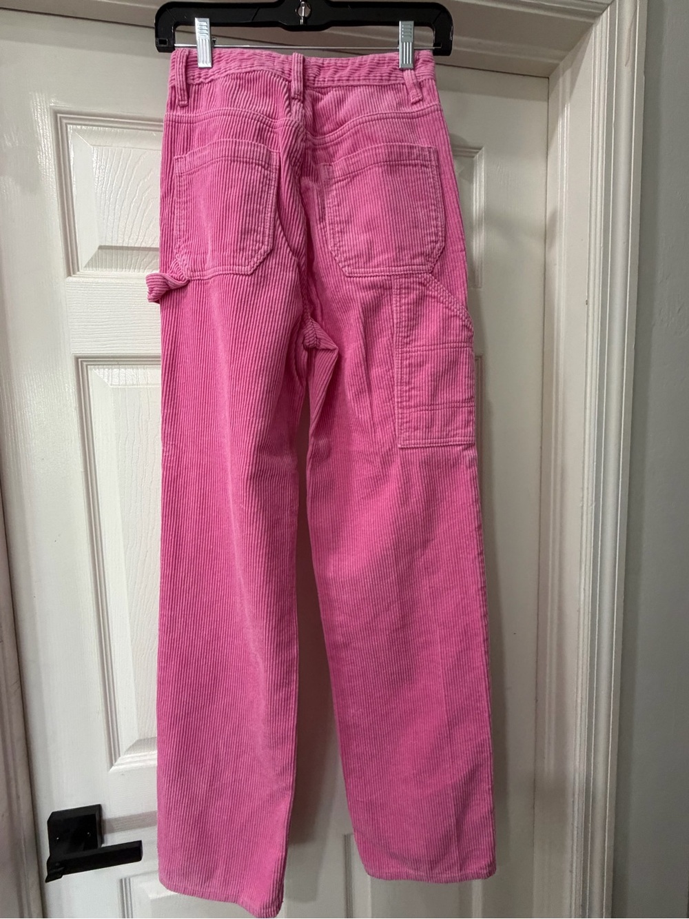 PacSun Pink Corduroy 90's Boyfriend Carpenter Pants Size 24 Streetwear Cotton